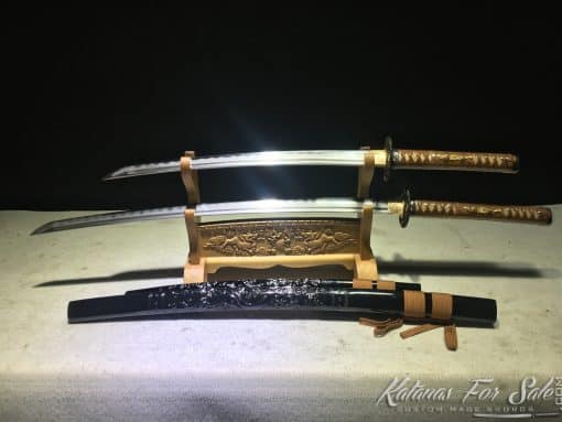 Full-Tang-Samurai-Katana-and-Wakizashi-Sword-Set